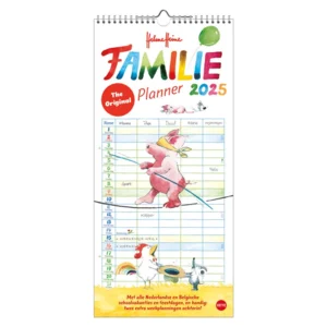 Familie notitiekalender - 2025 - The original Helme Heine - 21x45cm