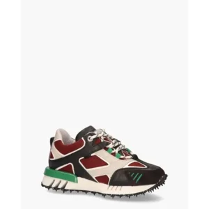 Bronx Hacker Bordeauxrood/Multicolor Damessneakers