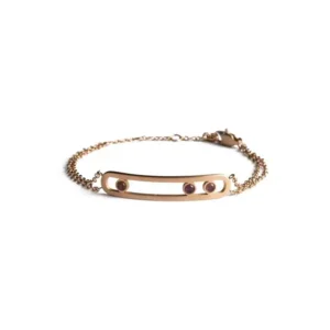 Didyma NA7 Nadora Rose Gold Violet Armband