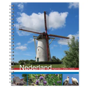 Agenda - 2025 - Nederland - Met spiraal - 17,5x21,5cm