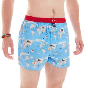 MC Alson Boxershort Heren: Wereldbol, los model, ingewerkte slip ( MCA.33 )