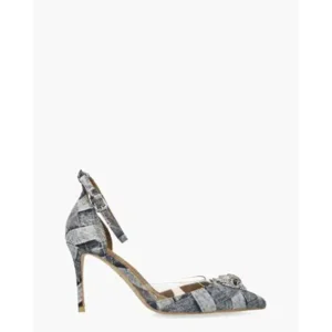 Kurt Geiger Belgravia Vinyl High Jeansblauw Damespumps