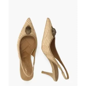 Kurt Geiger Belgravia Sling Back Beige Dames Slingbackpumps