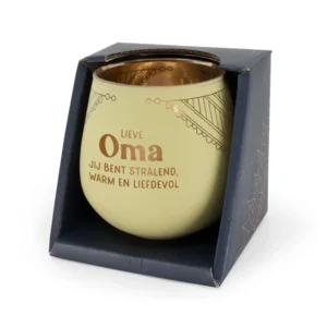 Sfeerlichthouder - Lieve oma, jij bent stralend, warm en liefdevol - Glas