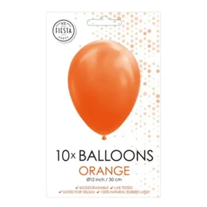 Ballonnen - Oranje - 30cm - 10st.*