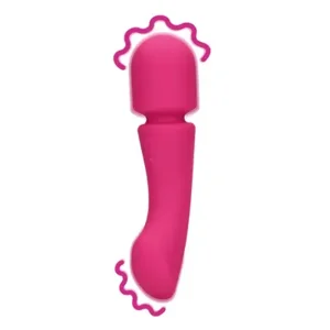 Loveline Double Sided Wand Vibrator Prestone Pink 16 cm