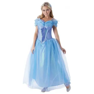 Kostuum - Prinses - Cinderella - Volwassene - Lichtblauw - M