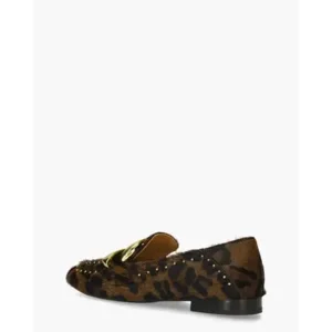 Oxener By Loes & Karin Panterprint/Goud Damesloafers