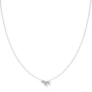 Unicorn ketting stainless steel zilver