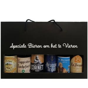 Bierpakket Speciaalbier (6 flesjes) in gepersonaliseerde geschenkdoos - vieren