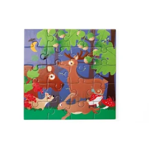 Boek - Magnetisch puzzelboek - Bosdieren - 2x20st.