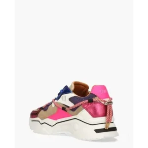 Dwrs Label Jupiter Denim Fuchsia Damessneakers