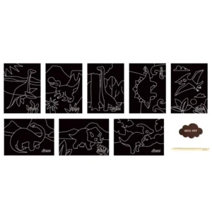 Avenir Scratch Art Junior My Dinosaur Friends 3+