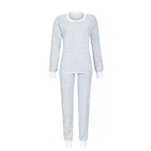 Ringella Dames pyjama: Interlock, blauw gestreept ( RIN.546 )