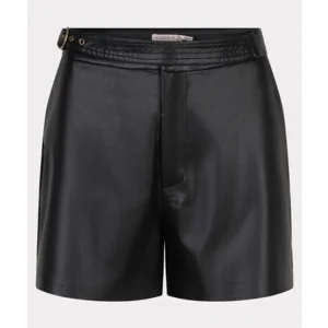 Esqualo Short: Vegan Leather, Zwart ( ESQ.285 )