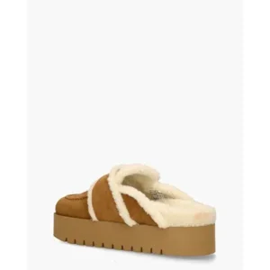 Nubikk Teddy Chunky Fur Cognac Damesslippers