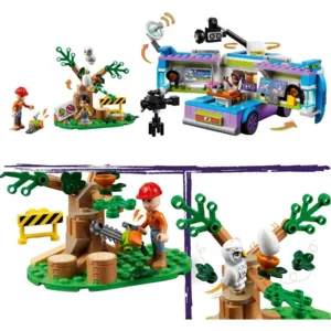 LEGO Friends - Nieuwsbusje Dieren Redden Speelgoed voor 6+ Jaar Oude Kinderen - 41749