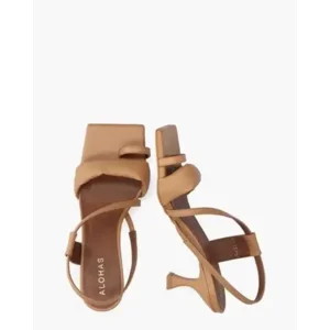 Alohas Asymmetric Straps Bruin Damessandalen