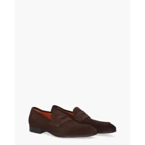 Santoni 14944 Donkerbruin Herenloafers