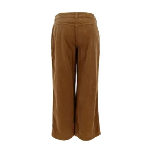 Signe nature Broek: Choco kleur, ribfluweel, knoop / elastiek ( Signe.1093 )