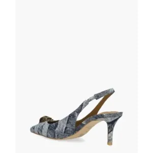 Kurt Geiger Belgravia Sling Back Jeansblauw Dames Slingbackpumps