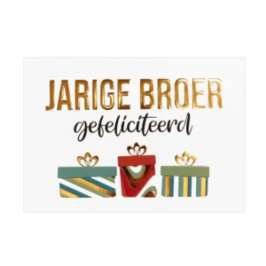 Kaart - Daisy - Jarige broer, gefeliciteerd - DSY040-B