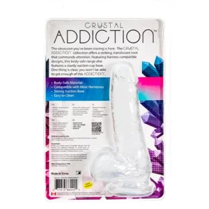 Addiction Crystal Addiction Transparante Dildo 18 cm