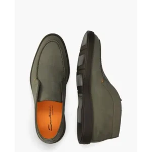 Santoni 17823 Donkergroen Herenloafers