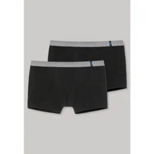 Schiesser 95/5 Shorts 2Pack - 155587 – Black