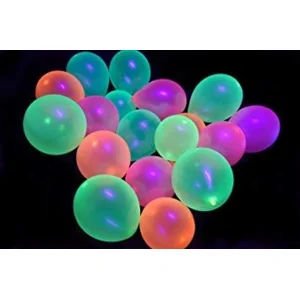 Neon UV ballonnen - 100 stuks - 4 kleuren