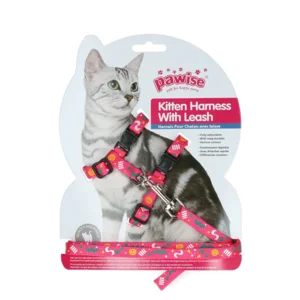 Pawise Kitten Harness With Leash Pink/Purple