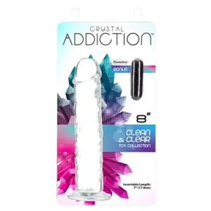 Addiction Crystal Dildo Met Zuignap 20 cm