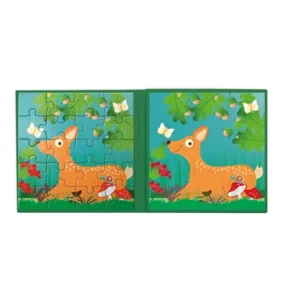 Boek - Magnetisch puzzelboek - Bosdieren - 2x20st.