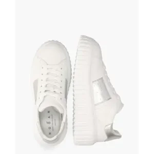 Hogan H-Stripes Wit/Zilver Damessneakers