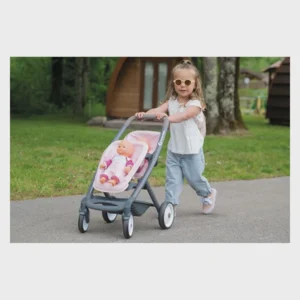 Smoby Maxi-Cosi Poppenwagen voor 2 Poppen - Roze