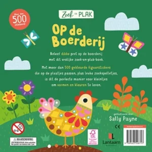 Boek - Zoek en plak - Op de boerderij - Met 500+ stickers