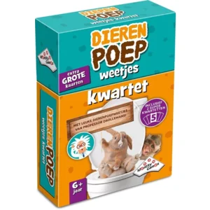 Spel - Kwartet - Dierenpoepweetjes - 6+