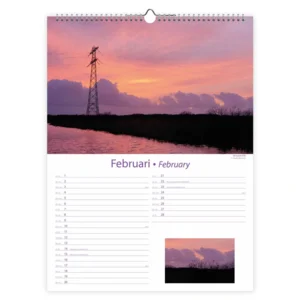 Maand kalender - 2025 - Nederland - 33x44cm