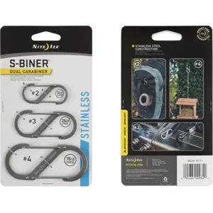 Nite Ize S-Biner Size #2 #3 #4 Roestvrij Staal Karabijnhaak  3 Stuks SB234-03-11