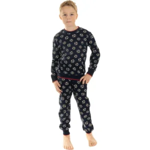 Pastunette Pyjama jongens: Interlock, Voetbalmotief ( PAS.56 )