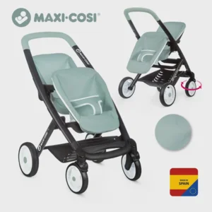 Smoby Maxi-Cosi Poppenwagen Sage voor 2 Poppen - Blauw