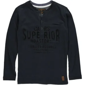 stoere longsleeve met knoopsluiting