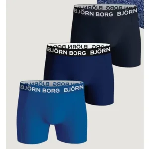 Bjorn Borg Jongens boxershort: 3pack, Blauw ( BJO.3 )