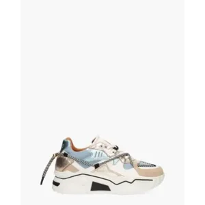 DWRS Label Jupiter Denim Beige/Blauw Damessneakers