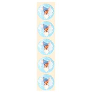 Stickers - Ree met muts - Rond - 4cm - 100st. - DBLS064