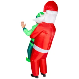 Carry Me® opblaasbaar kostuum Kerstman - Carry me kostuum elf/kerstman