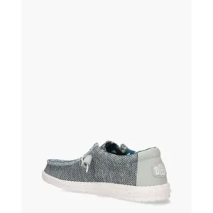 Hey Dude Wally Sox Blauw/Grijs Heren Veterschoenen