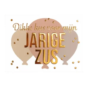 Kaart - Daisy - Dikke kus voor mijn jarige zus- DSY039-A