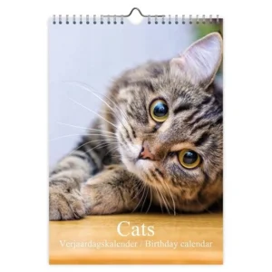 Verjaardagskalender - Katten - 21x29,7cm