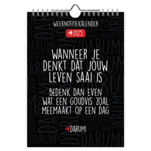 Kalender - 2025 - Week - #Darum! - 16,5x23cm